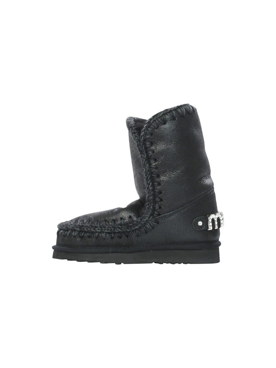 Stivaletto Eskimo 24 cammello con logo glitter