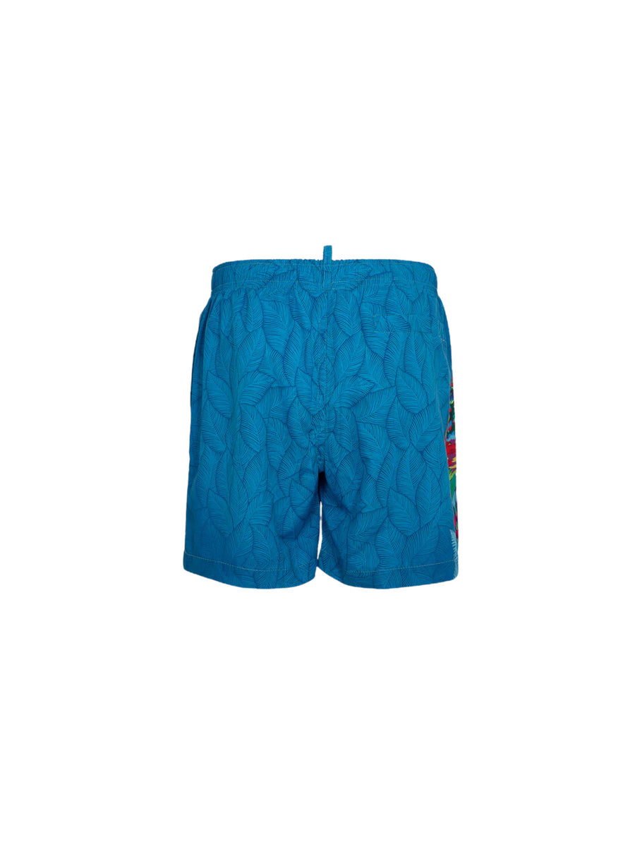 Costume shorts azzurro fantasia Mood tropical