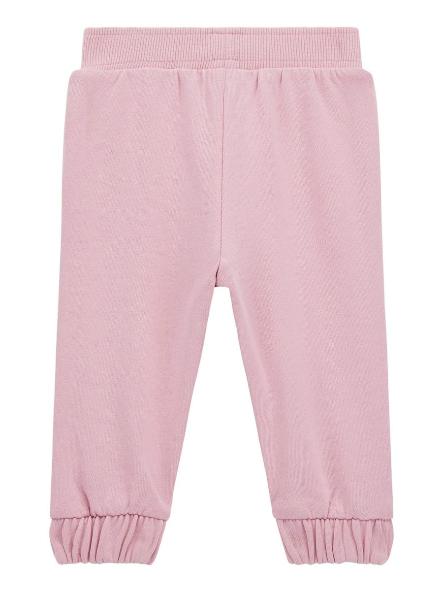 Joggers rosa in cotone garzato