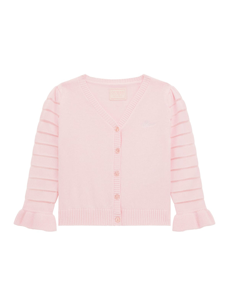 Cardigan bottoncini rosa chiaro