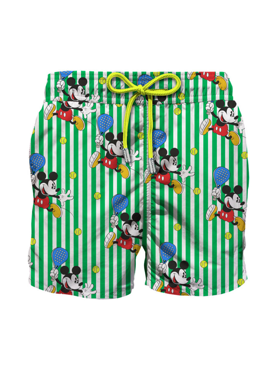 Costume shorts Gustavia a strisce e fantasia Topolino