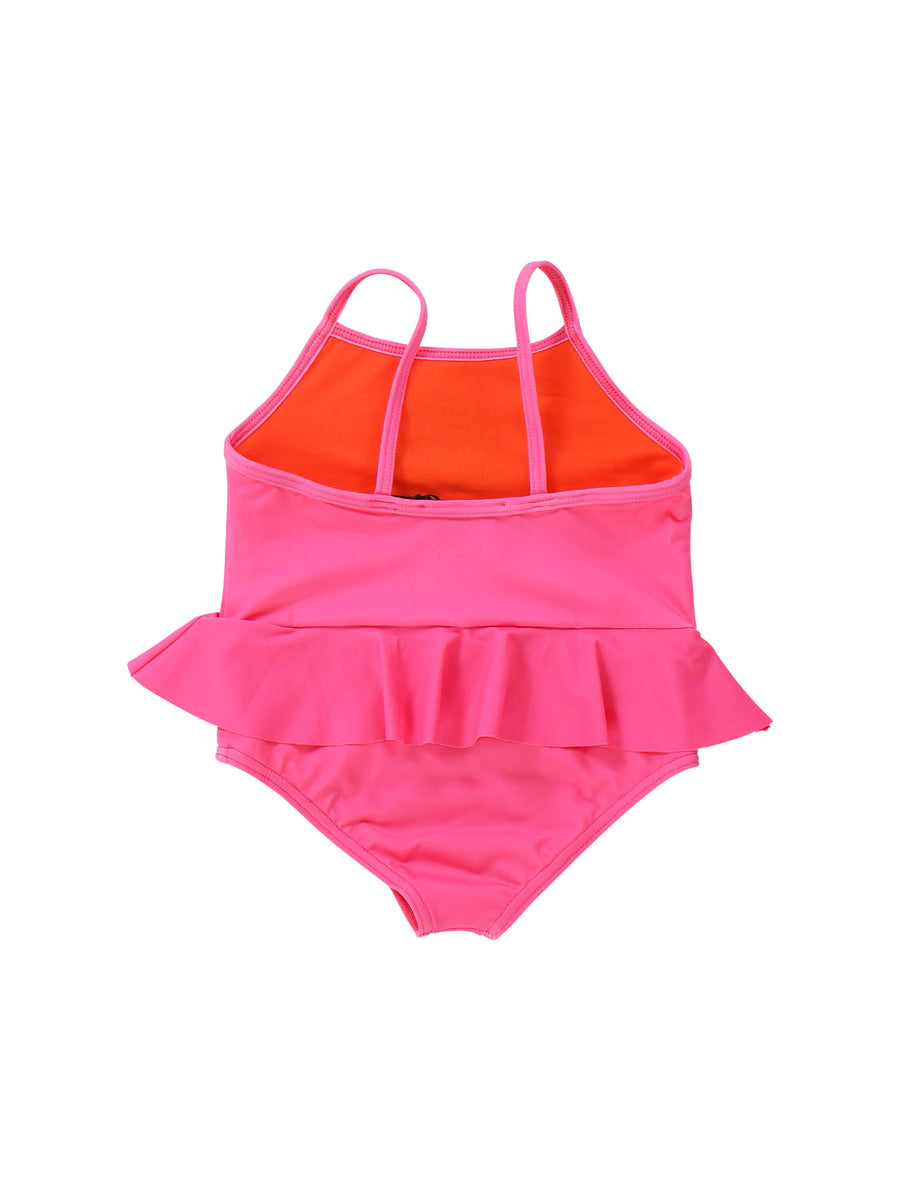 Costume intero fucsia con Teddy e ruches