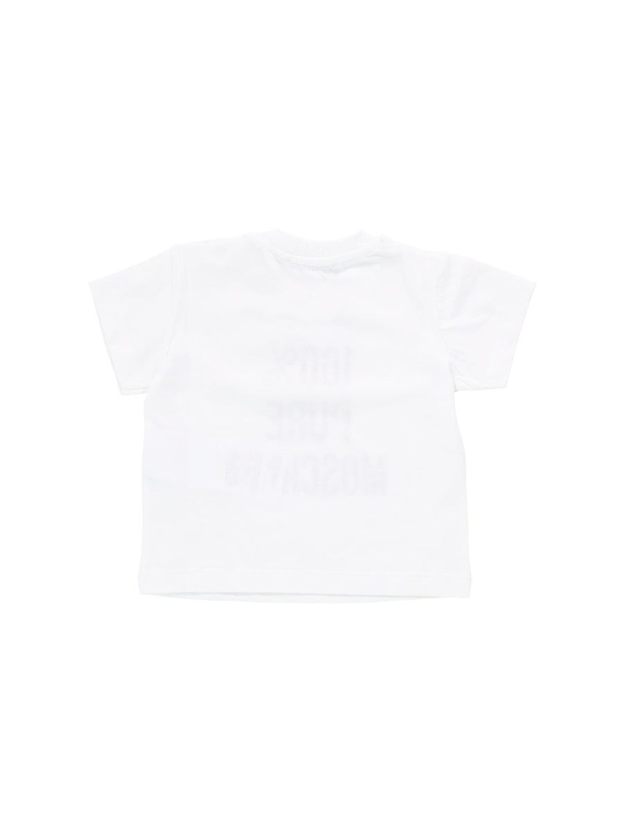 T-shirt bianca 100% pure Moschino