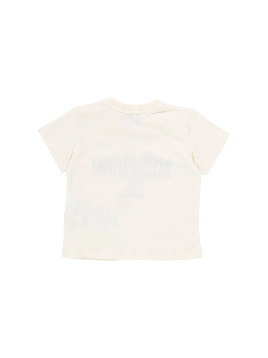 T-shirt crema stampa Teddy cactus