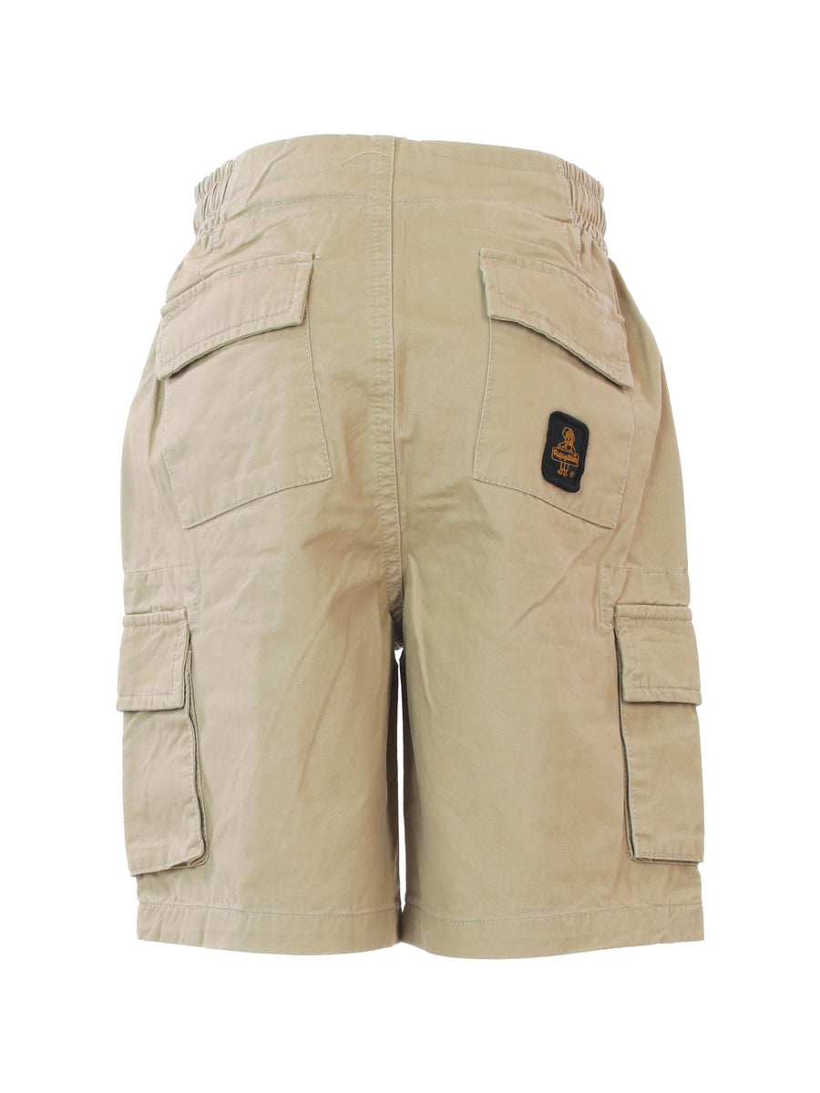 Bermuda cargo beige con laccetti