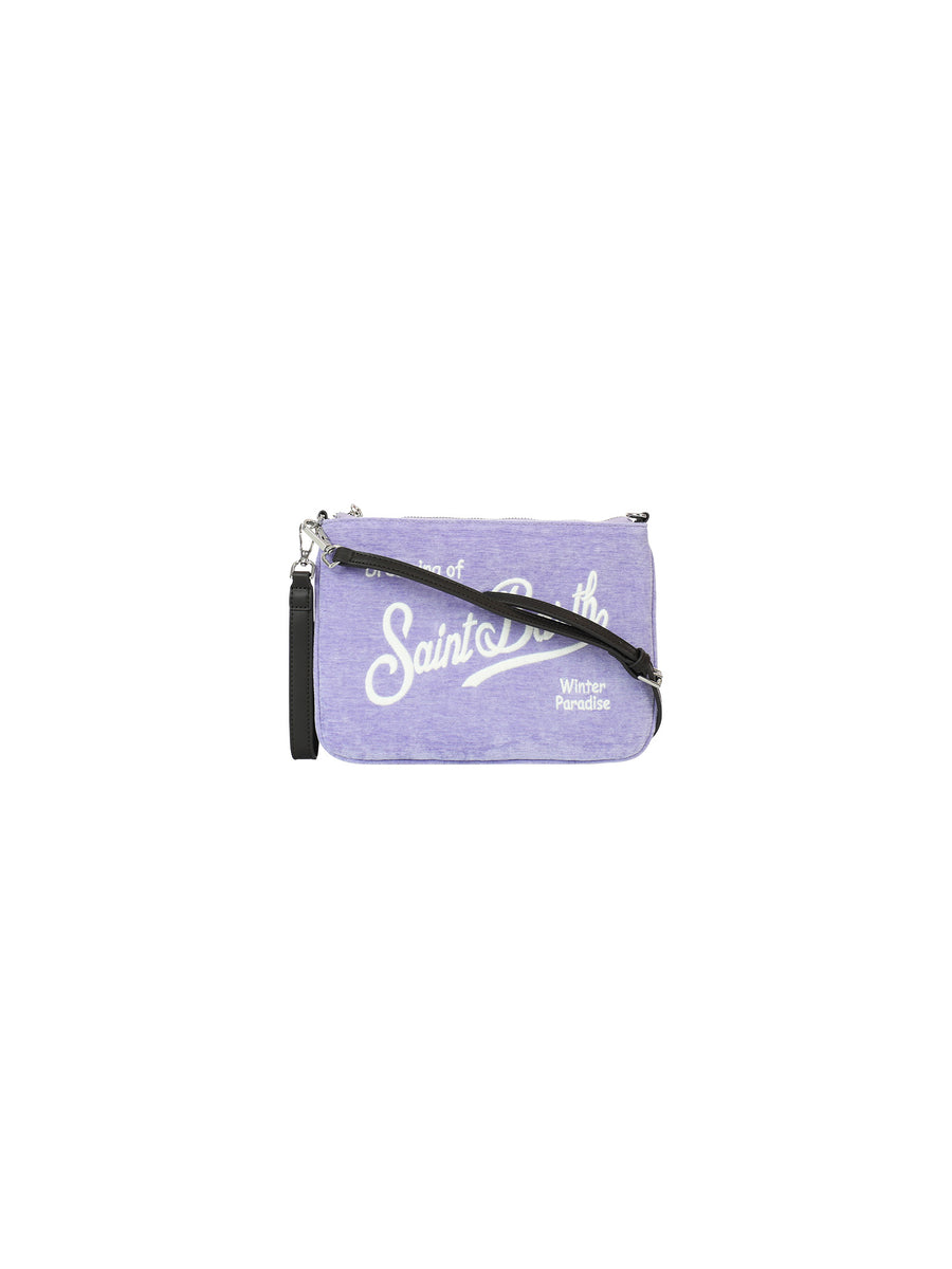 Pochette Parisienne lilla effetto velluto