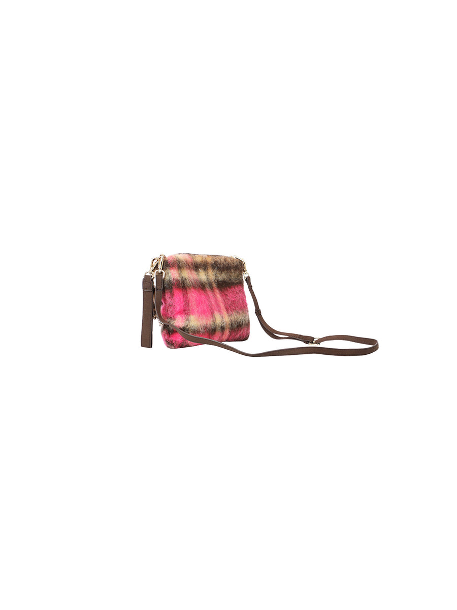 Pochette Parisienne Blanket fucsia con frange