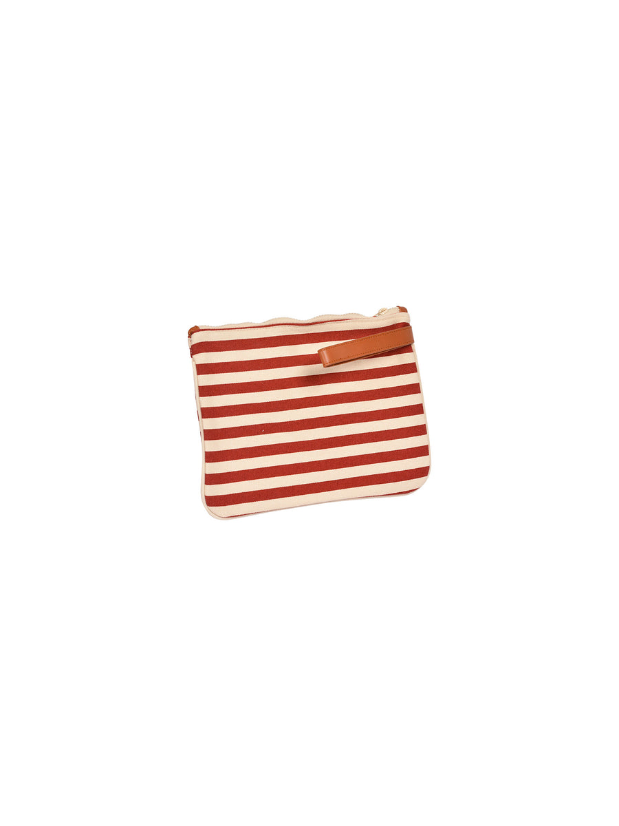 Pochette Parisienne con striscie rosse