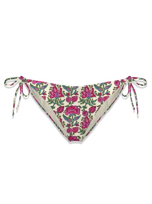 Costume slip con laccetti Virgo Loto a fiori